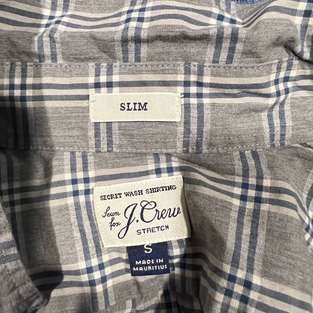 J crew mens button down shirt small slim